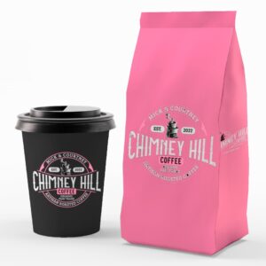 Chimney Hill Pink Donut With Sprinkles Chimney Hill Coffee Fresh Roasted Coffee Delivery in College Station, TX
