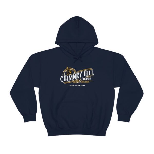 Chimney Hill Coffee – Unisex Heavy Blend™ Hooded Sweatshirt Apparel Fresh Roasted Coffee Delivery in College Station, TX