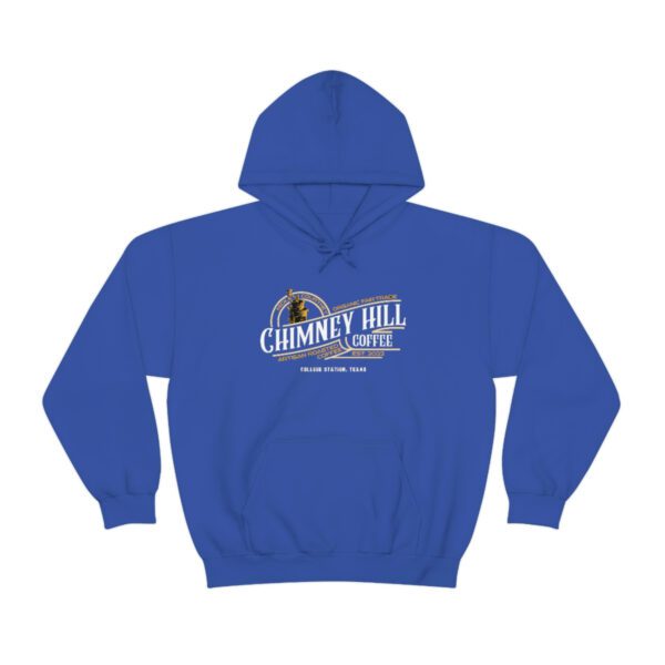 Chimney Hill Coffee – Unisex Heavy Blend™ Hooded Sweatshirt Apparel Fresh Roasted Coffee Delivery in College Station, TX