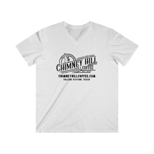 Chimney Hill Coffee Men’s Fitted V-Neck Short Sleeve Tee Apparel Fresh Roasted Coffee Single Origin Coffees - Because Blended Coffee is Crap