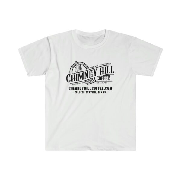 Chimney Hill Coffee Unisex Softstyle T-Shirt Apparel Fresh Roasted Coffee Delivery in College Station, TX
