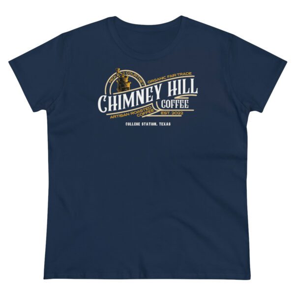 Women’s Midweight Cotton Tee Chimney Hill Coffee Fresh Roasted Coffee Delivery in College Station, TX