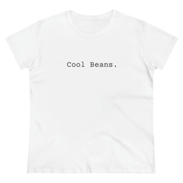 Cool Beans Women’s Midweight Cotton Tee Apparel Fresh Roasted Coffee Delivery in College Station, TX