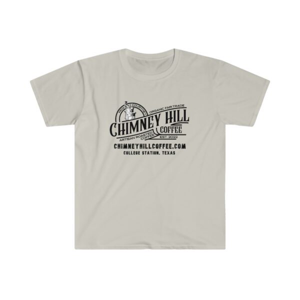 Chimney Hill Coffee Unisex Softstyle T-Shirt Apparel Fresh Roasted Coffee Delivery in College Station, TX