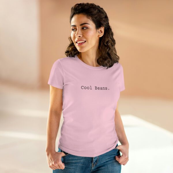 Cool Beans Women’s Midweight Cotton Tee Apparel Fresh Roasted Coffee Delivery in College Station, TX